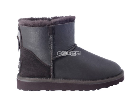 Classic Mini ZIP Metallic Chocolate