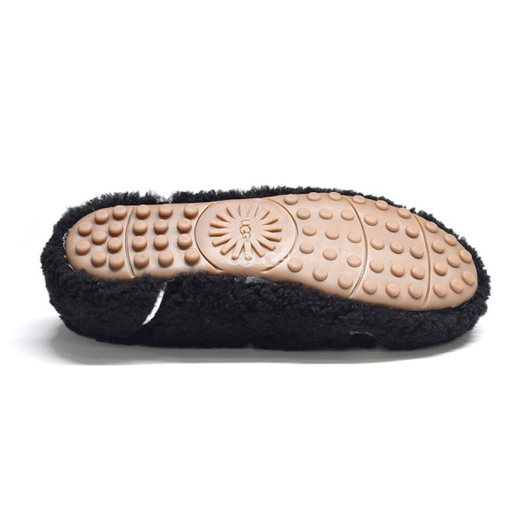 UGG Hailey Fluff Loafer Black