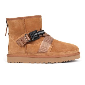 Men`s UGG Classic Ultra Mini Hybrid Strap Short Boots Chestnut