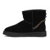 Men`s Ugg Classic Mini Deco Suede Boots Black Dressinn