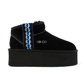 UGG Classic Ultra Mini Braid Platform Black