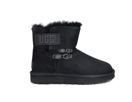 Mini Bailey Logo Strap Suede Black 