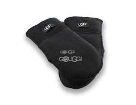 Женские варежки Suede Black 