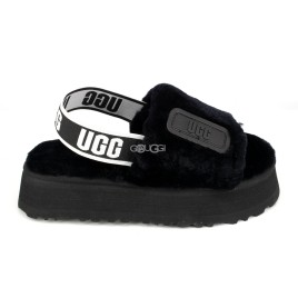 Disco Slide Seashell Dark Black