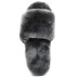 Fluff Slide Slippers Dark Grey