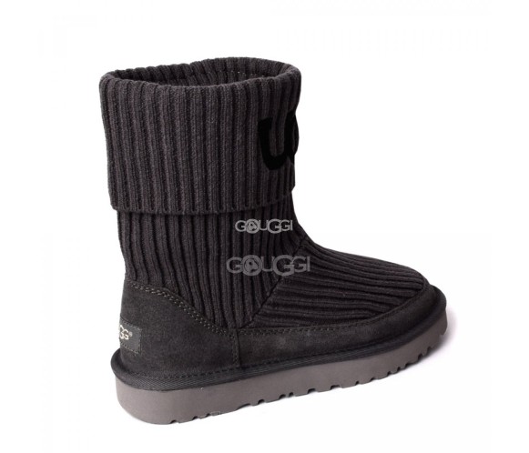 Classic Rib Knit Grey