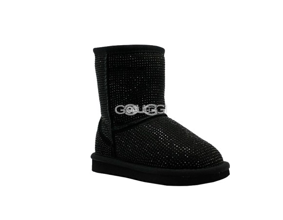 Kids UGG Classic Serein II Black 
