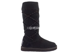 Classic Argyle Knit Black