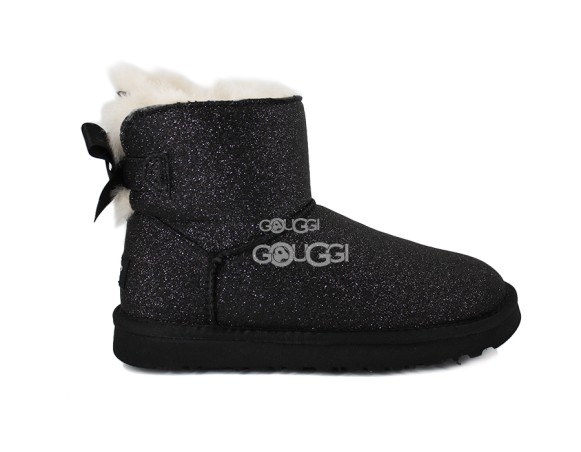 Mini Bailey Bow Sparkle Boot Black