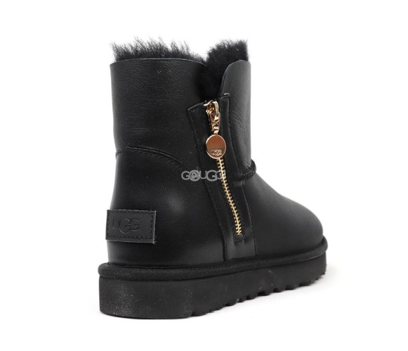 Bailey Zip Mini Metallic Black