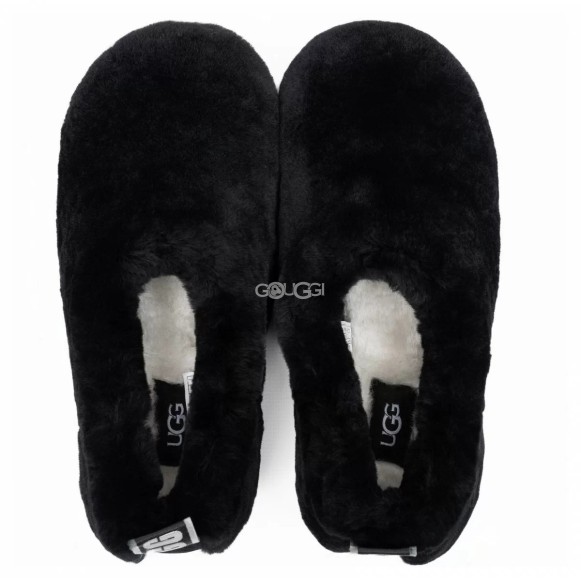 Ugg Hailey Fluff Slippers Black